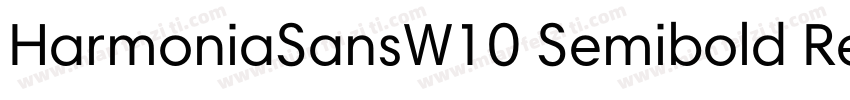 HarmoniaSansW10 Semibold Regular字体转换